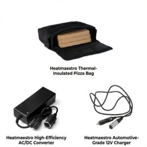 HeatMaestro Pro Heated Pizza Delivery Bag – Dual-Power System